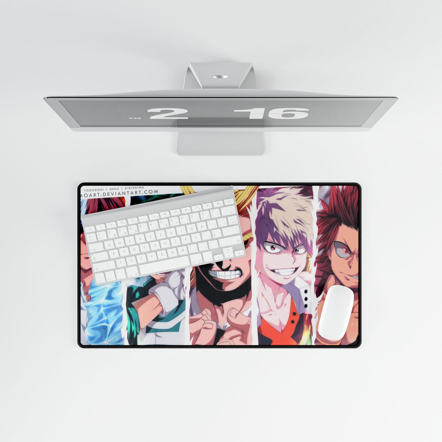 My Hero Academia Izuku Midoriya, Katsuki Bakugou, All Might Mouse Pad