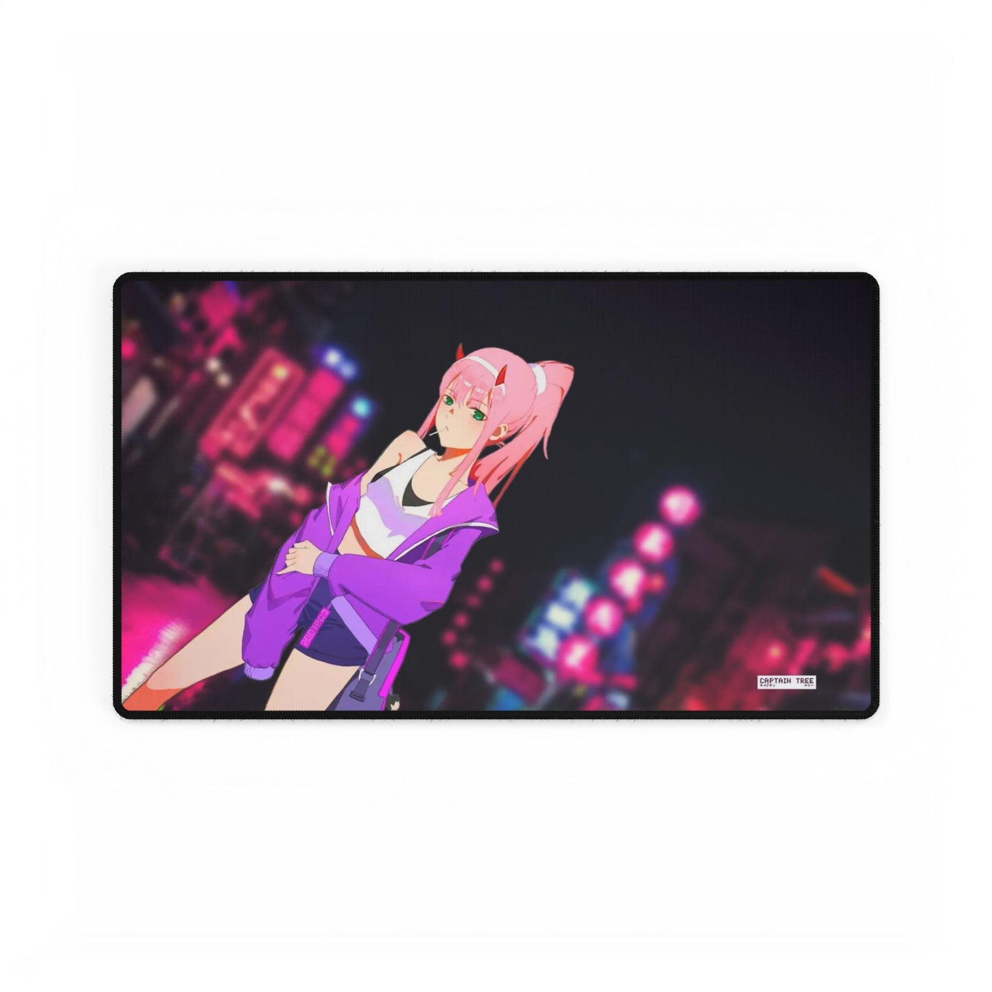 Kawaii Zero Two in The City Mouse Pad