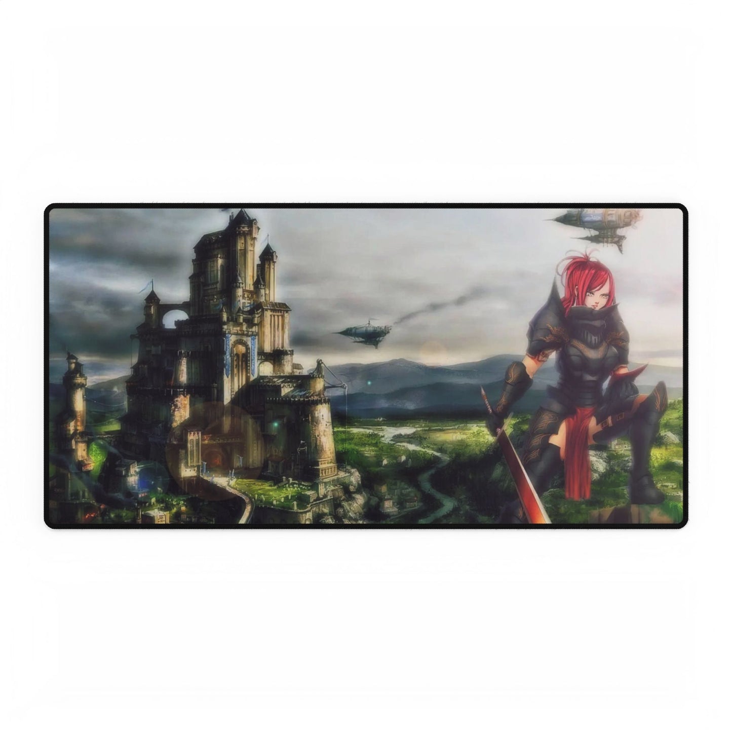 Erza Scarlet - Knight & Castle Mouse Pad
