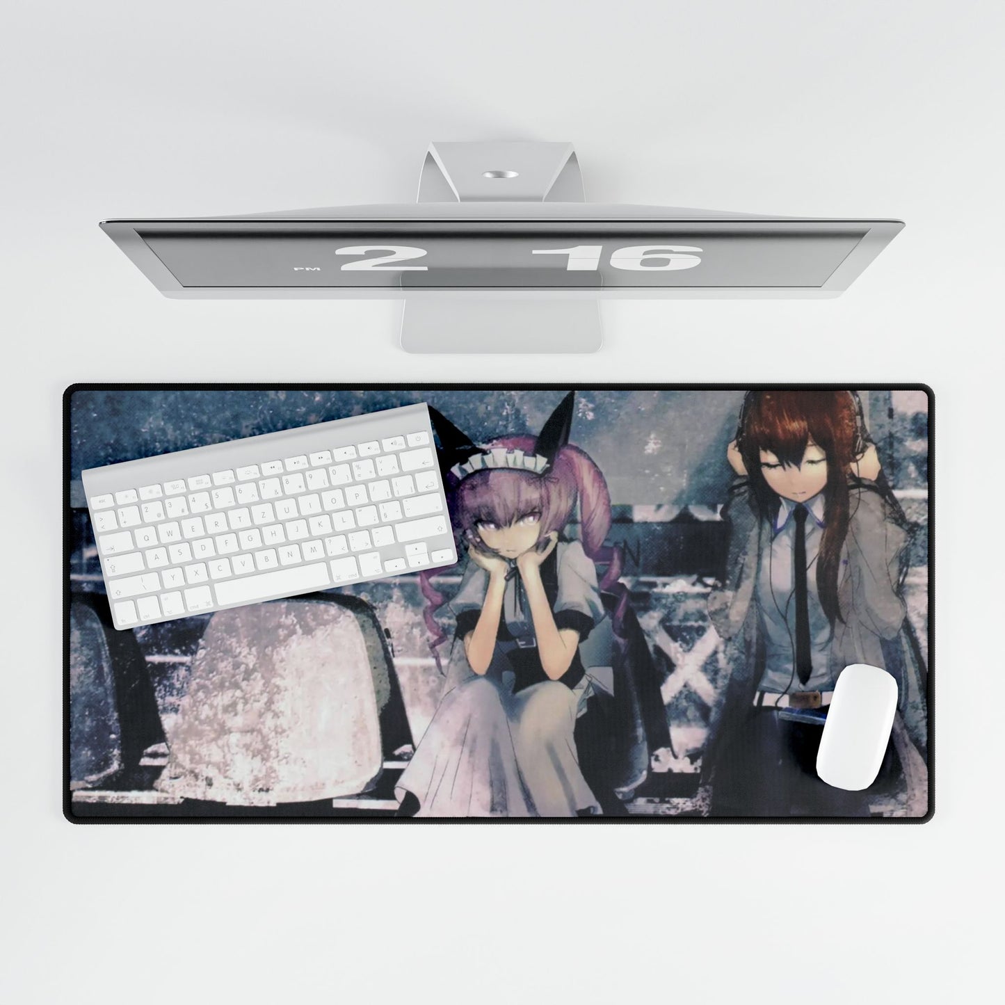 Faris and Makise Mouse Pad