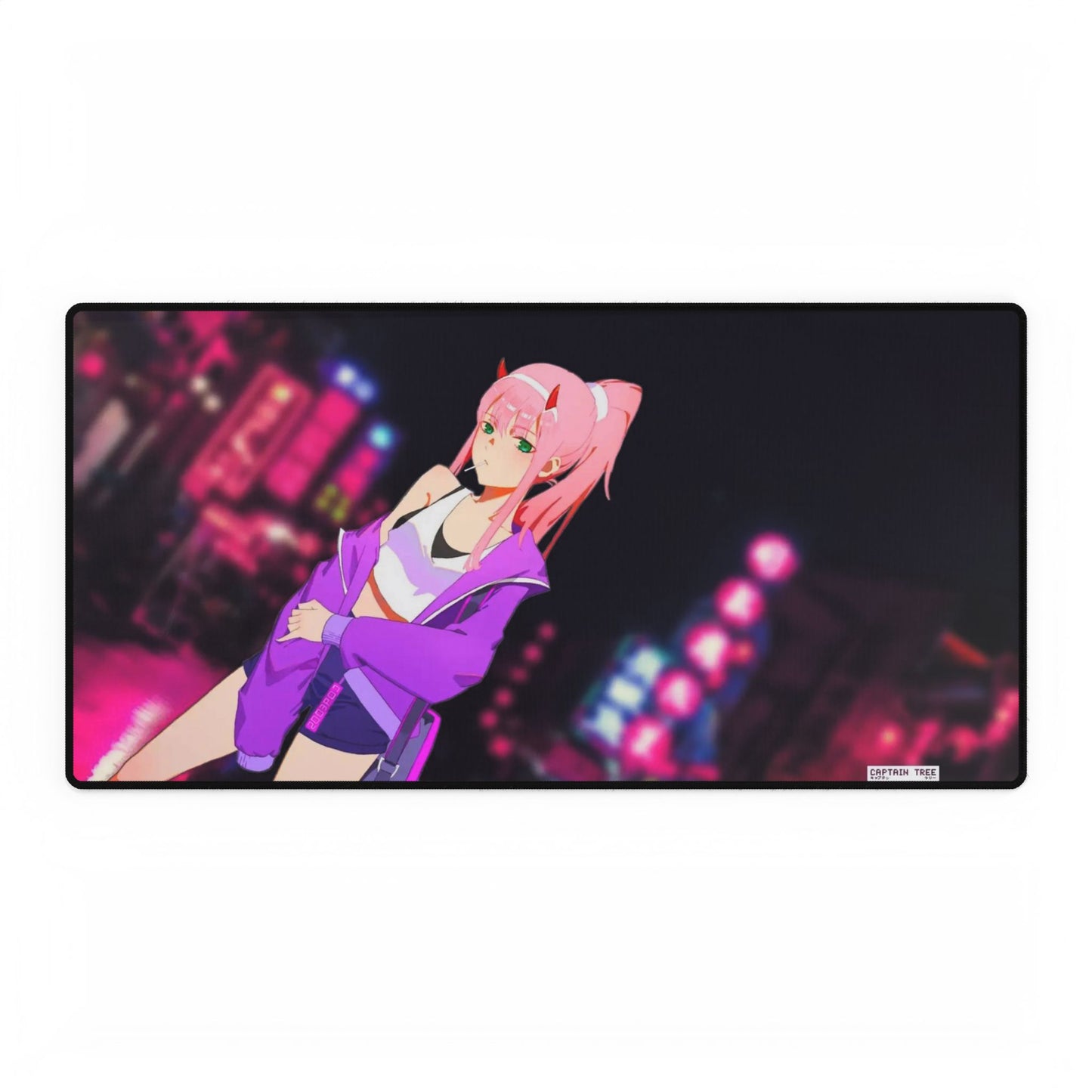 Kawaii Zero Two in The City Mouse Pad