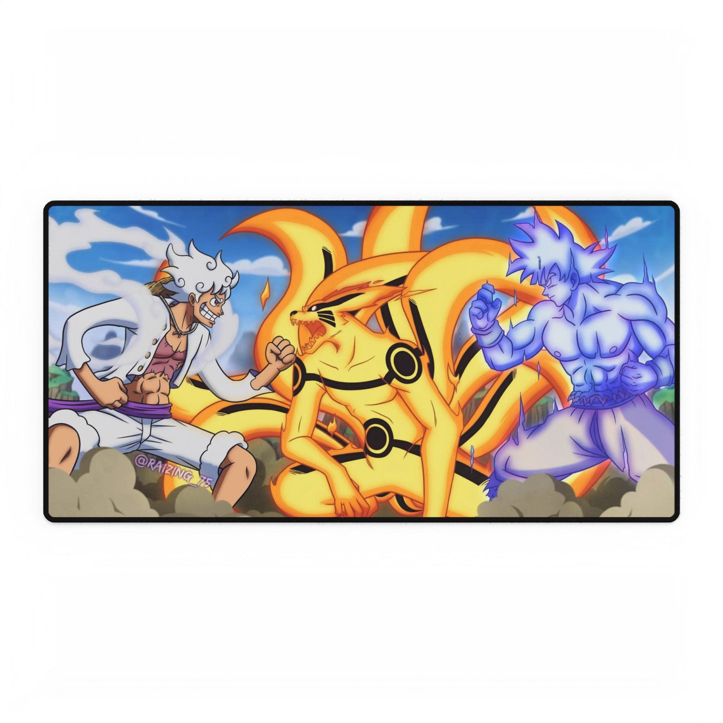 Luffy, Kurama and Goku Mouse Pad
