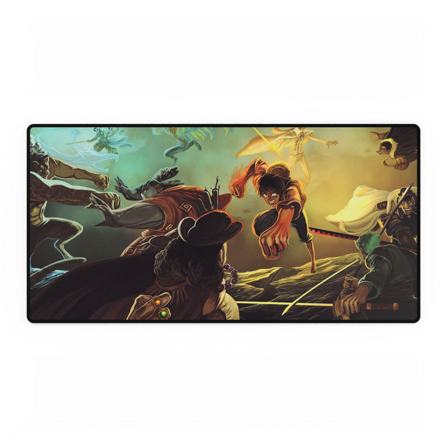 One Piece Monkey D. Luffy, Roronoa Zoro, Jinbe Mouse Pad