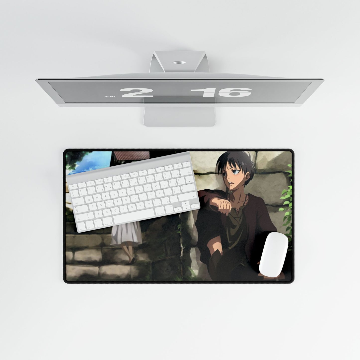 Eren Yeager and Mikasa Ackerman Mouse Pad