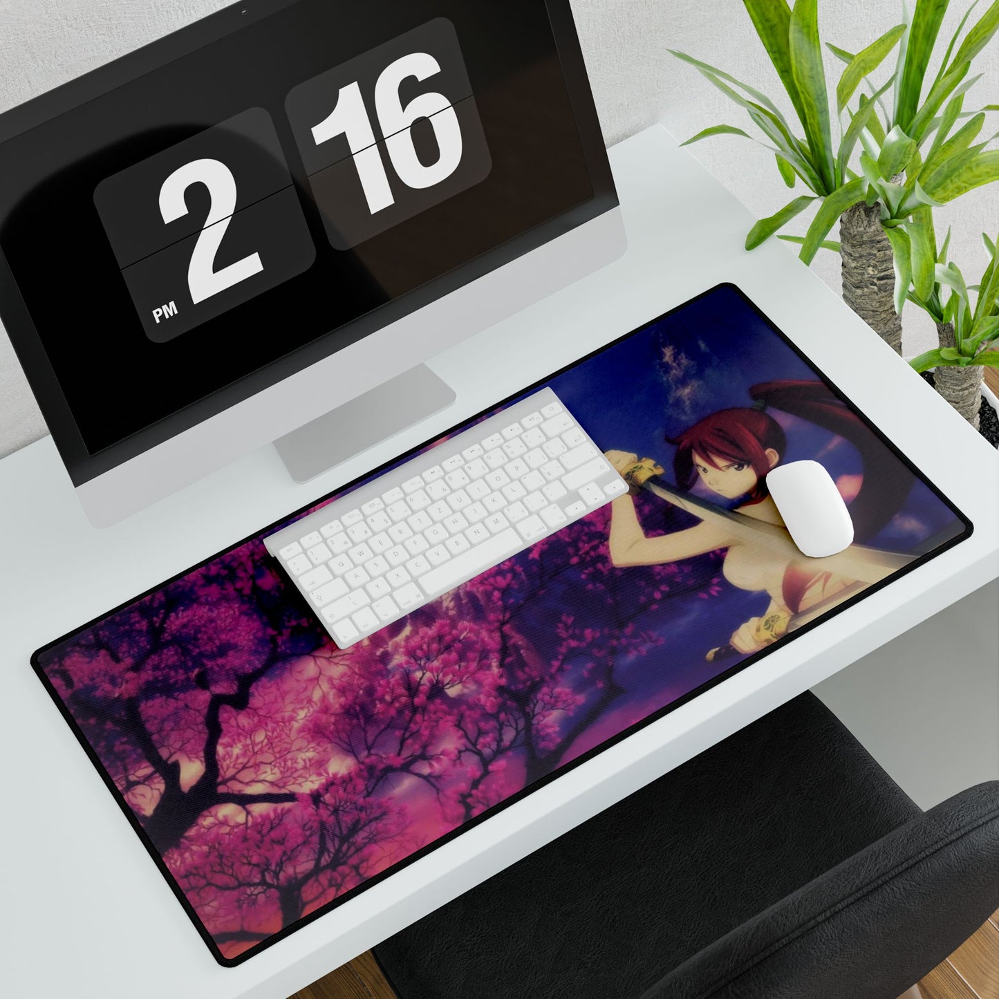 Erza Scarlet - Sakura Fantasy Mountain Mouse Pad