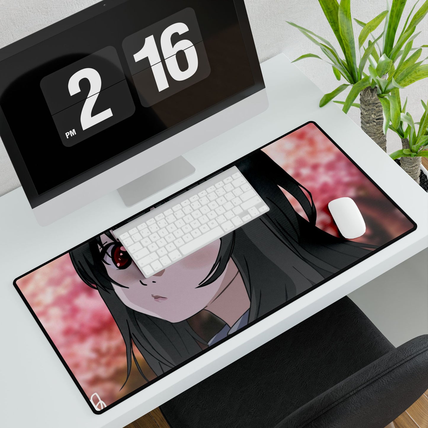 Kaorichan - Black Hair Edition/Red Eyed Mouse Pad