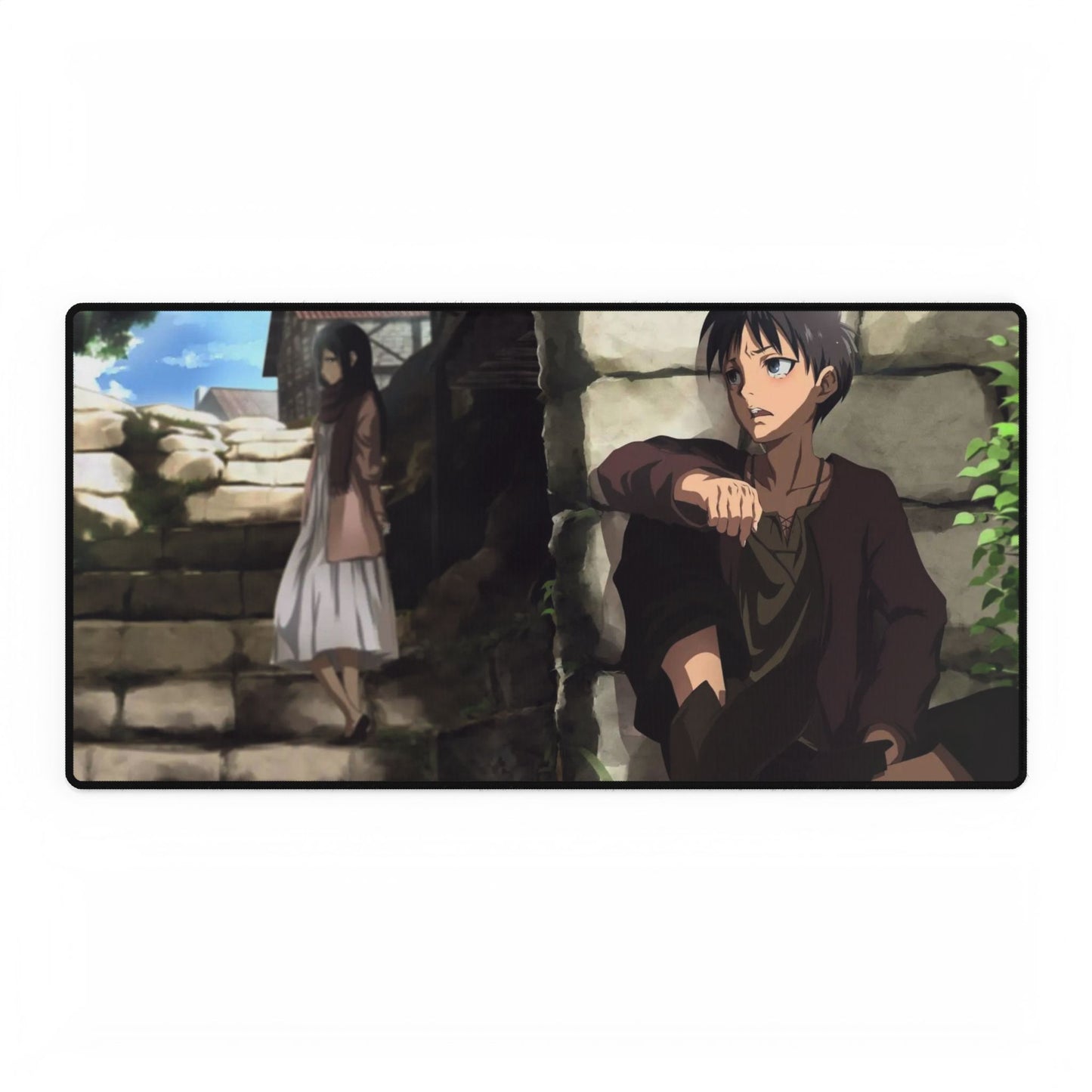 Eren Yeager and Mikasa Ackerman Mouse Pad