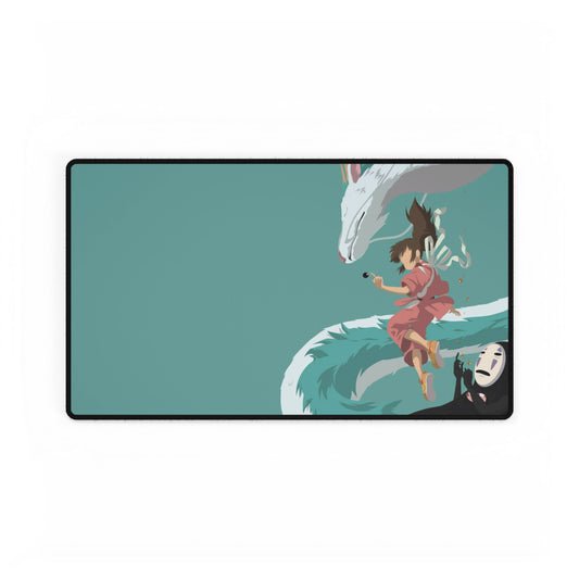 Minimalist Chihiro, Haku, and No-face Mouse Pad