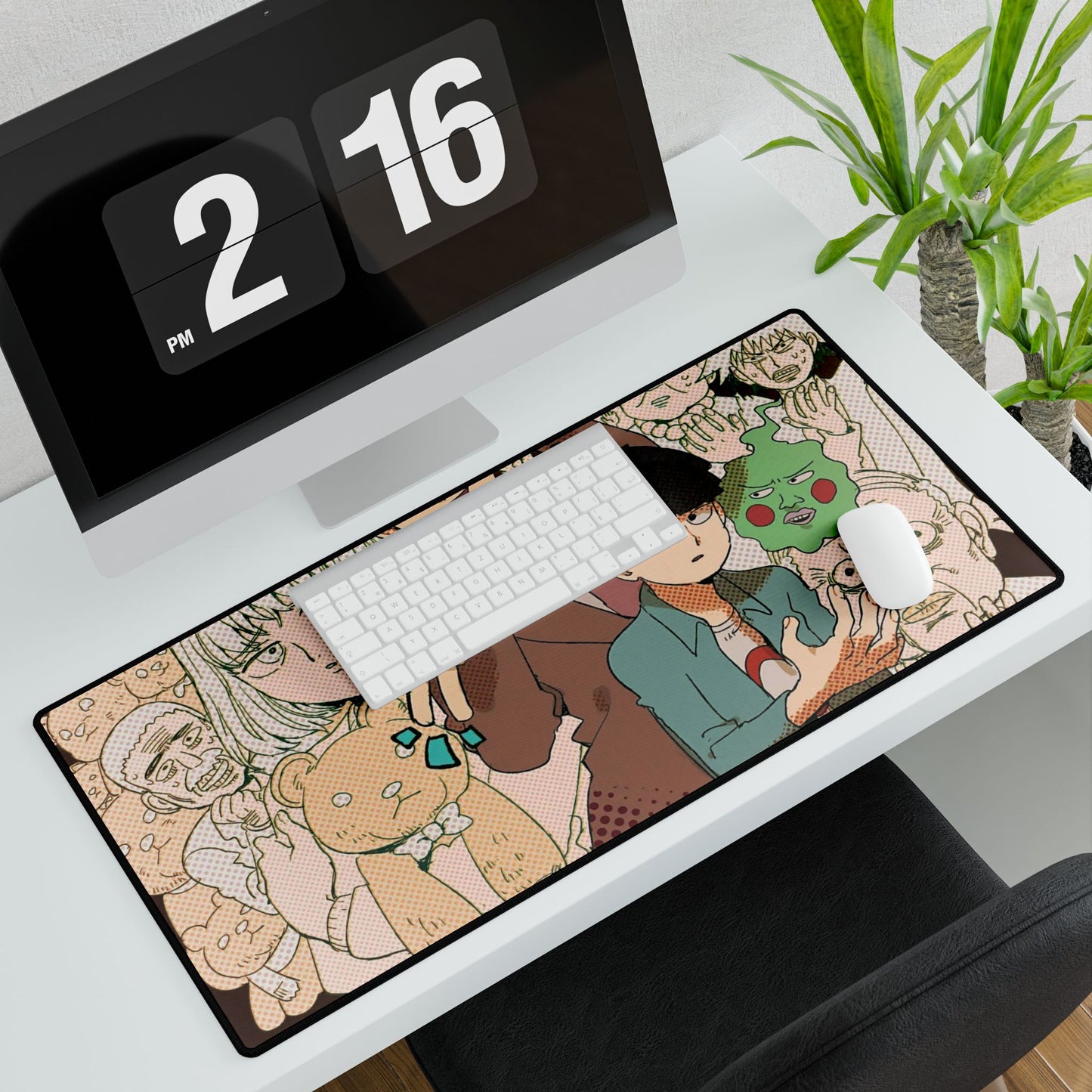 Mob Psycho 100 Arataka Reigen, Shigeo Kageyama, Ekubo Mouse Pad