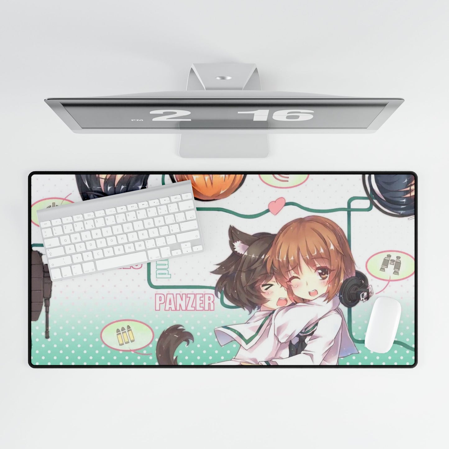 Anime Girls und Panzerr Mouse Pad