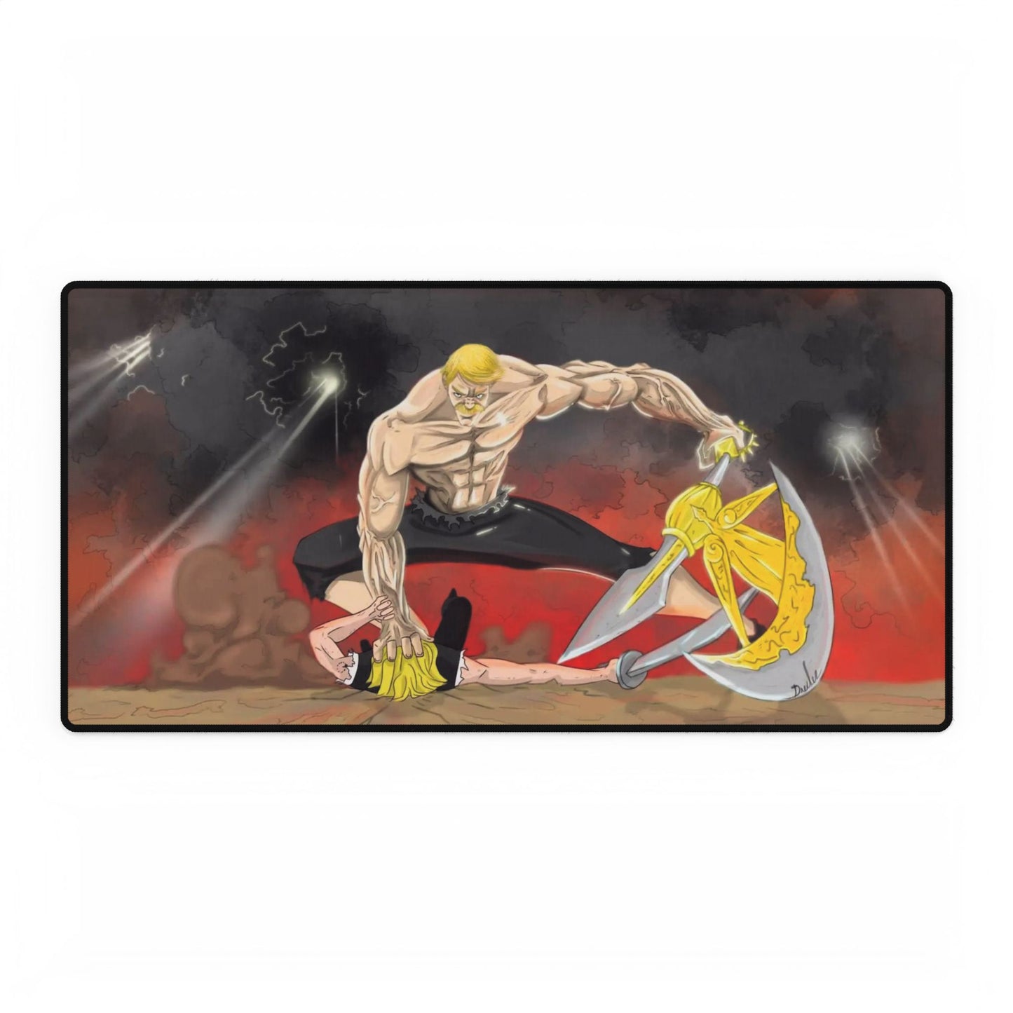 Escanor vs Meliodas Mouse Pad
