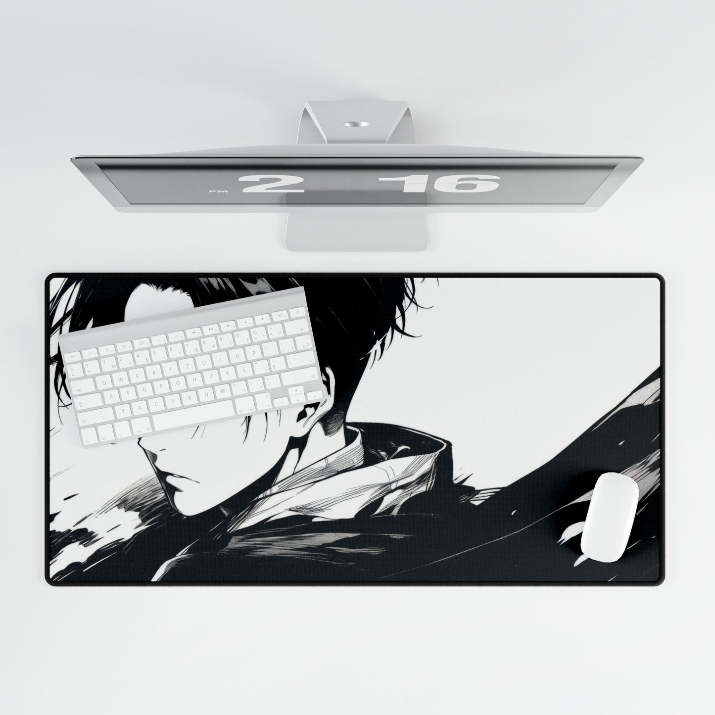 Levi Ackerman In Manga Style Mouse Pad