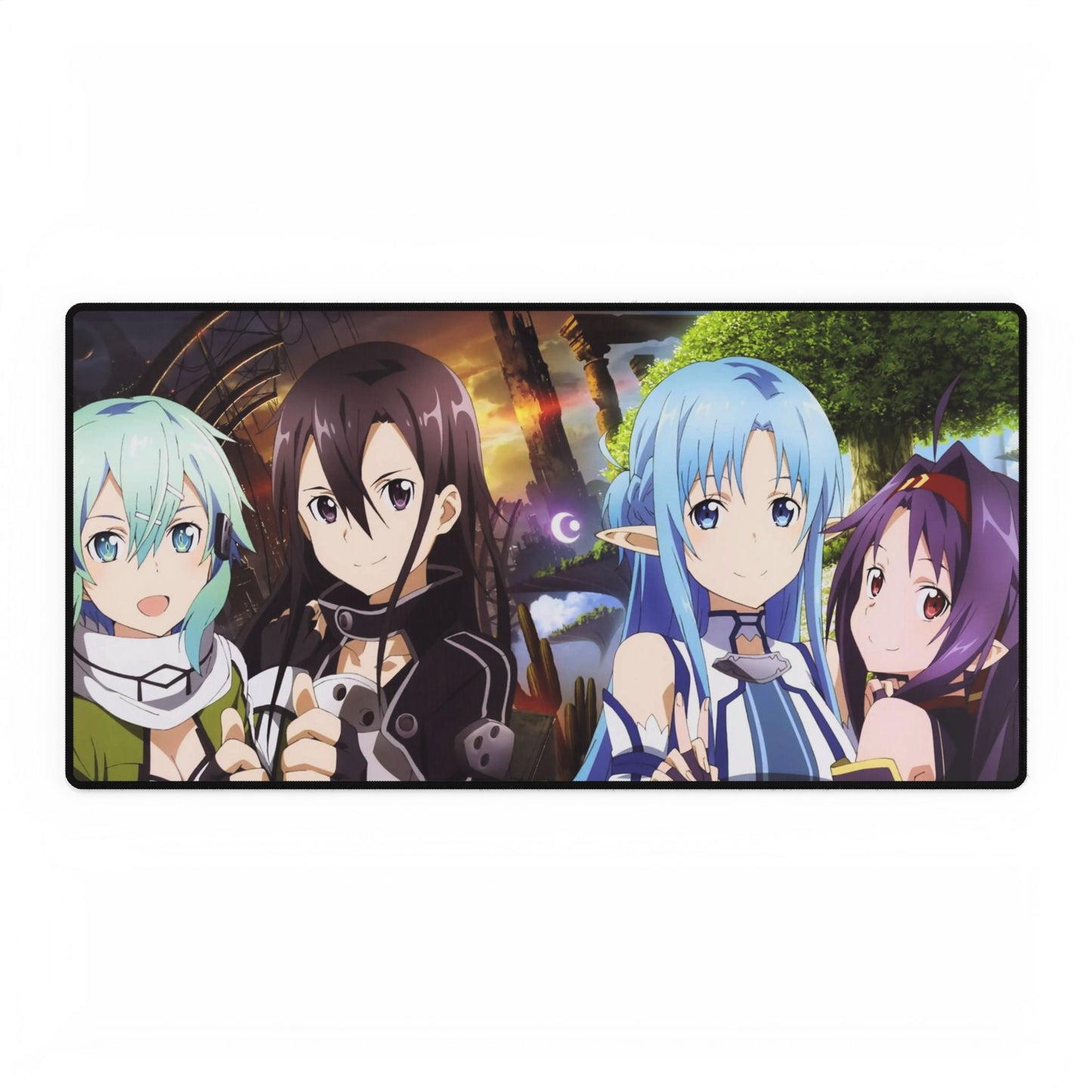 Kirito, Sinon, Asuna and Yuuki Mouse Pad