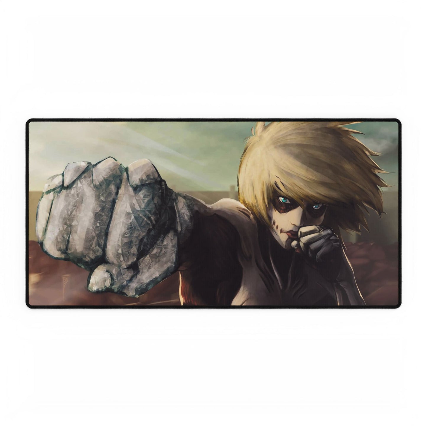 Female titan punches Mouse Pad