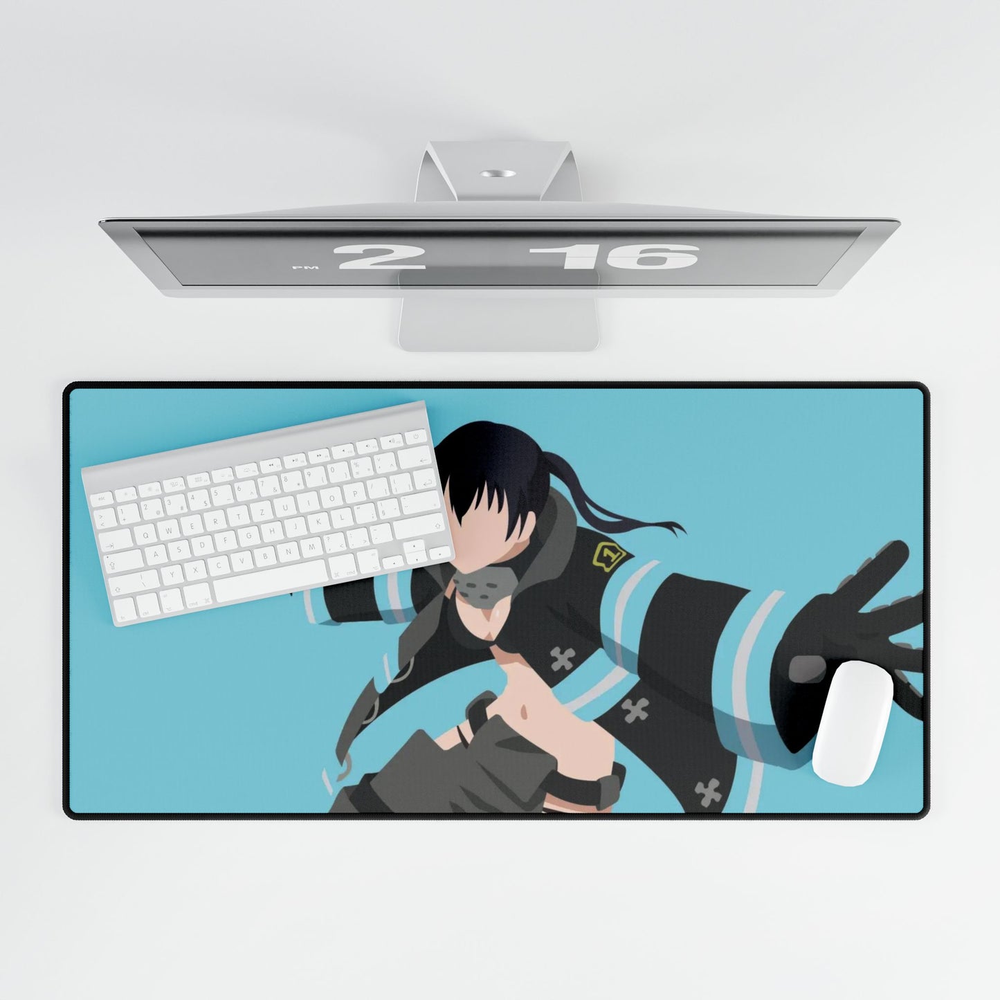 Tamaki Kotatsu from Fire Force Minimalistfor Dekstop Mouse Pad