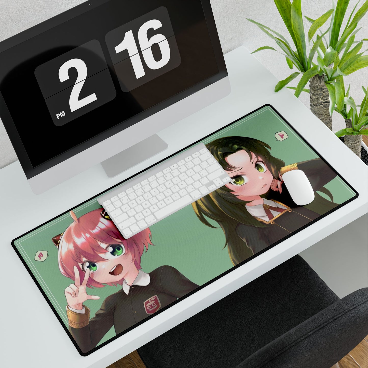 Anya and Damian as a girl Mouse Pad