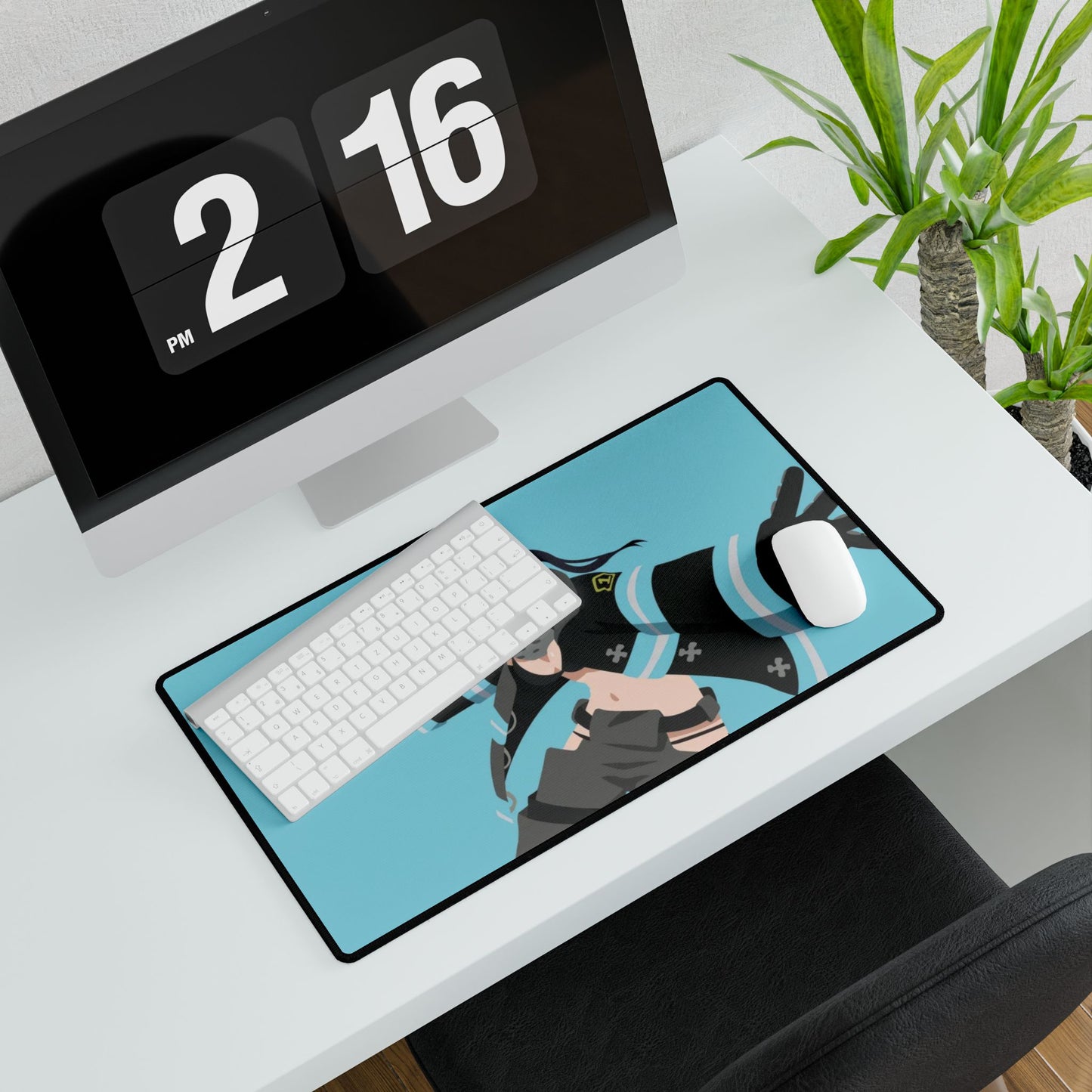 Tamaki Kotatsu from Fire Force Minimalistfor Dekstop Mouse Pad