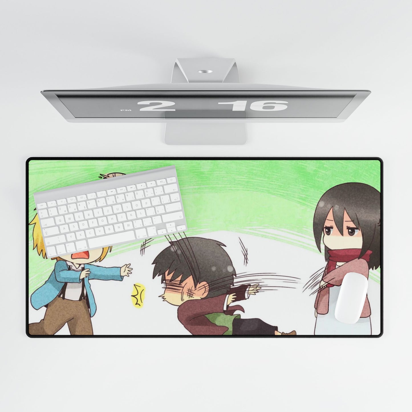 Attack on Titan - Armin Arlert, Eren Yaeger and Mikasa Ackerman Mouse Pad