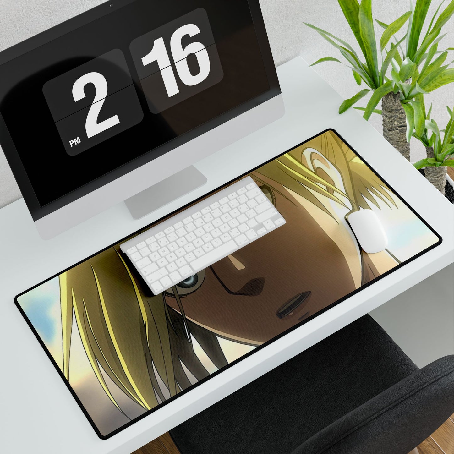 Gold Hair x Blue Eyes Mouse Pad