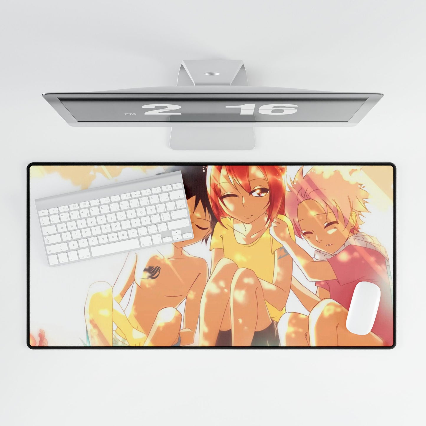 Fairy Tail Natsu Dragneel, Erza Scarlet, Gray Fullbuster Mouse Pad