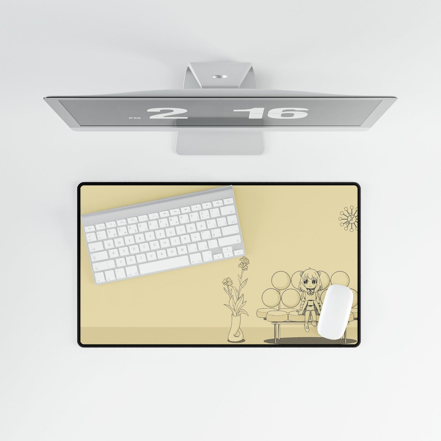 Anya at the bench Mouse Pad
