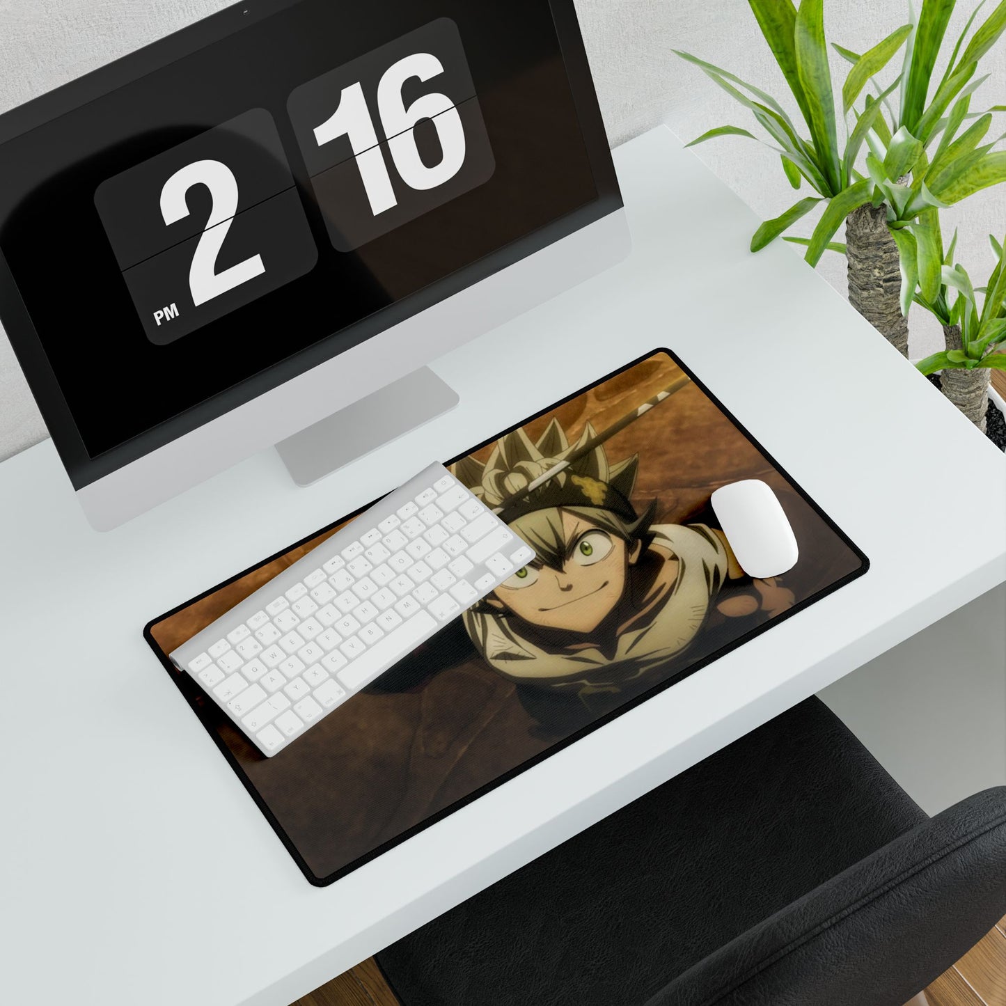Asta holding Yami's Sword Mouse Pad