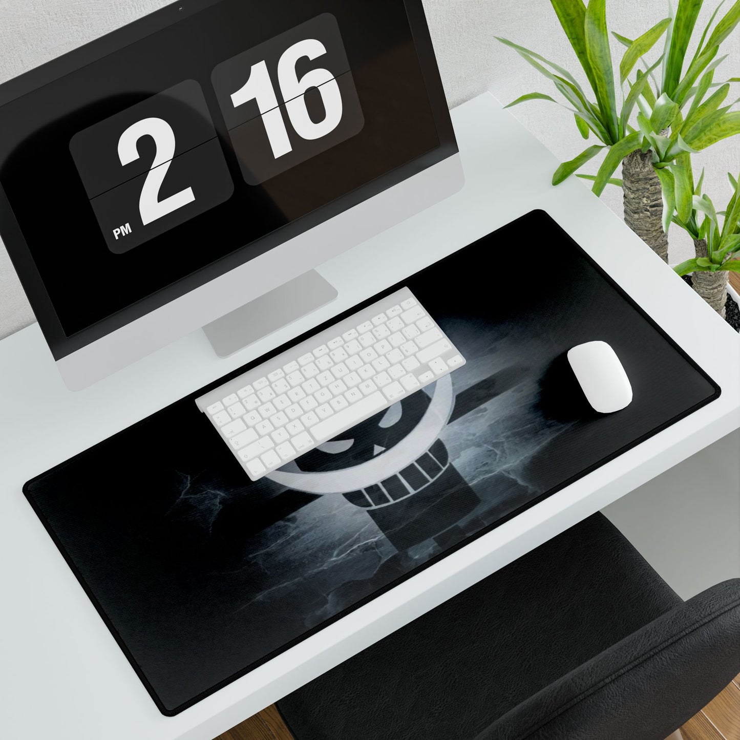 White Beard Mouse Pad