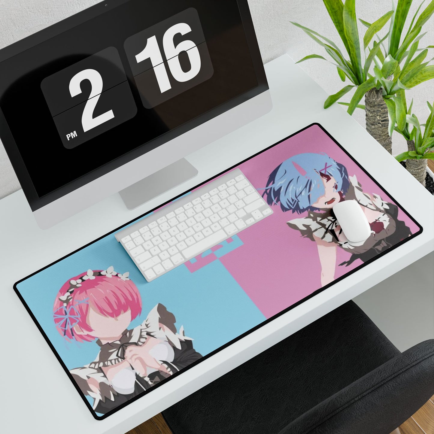 Re:Zero Rem and Ram Mouse Pad