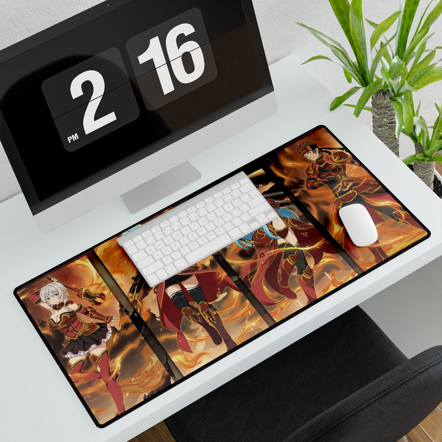 Memory Defrag Fire Banner Mouse Pad