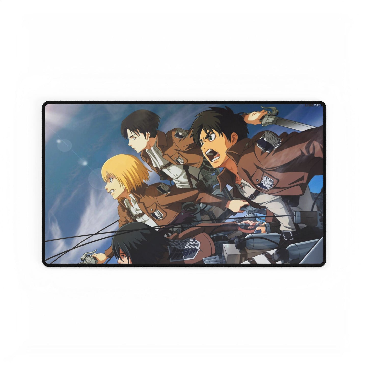 Eren,Mikasa,Armin and Levi Mouse Pad