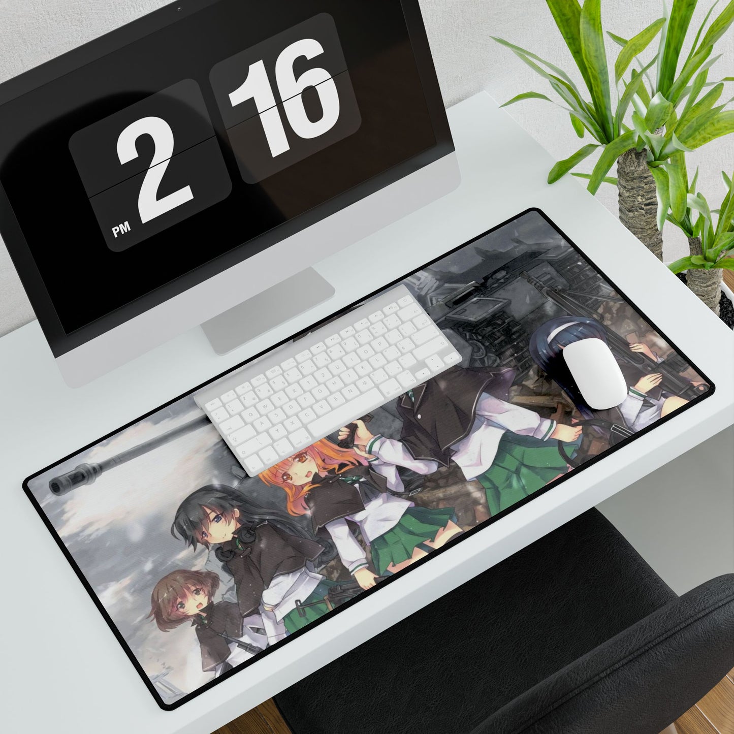 Anime Girls und Panzer Mouse Pad