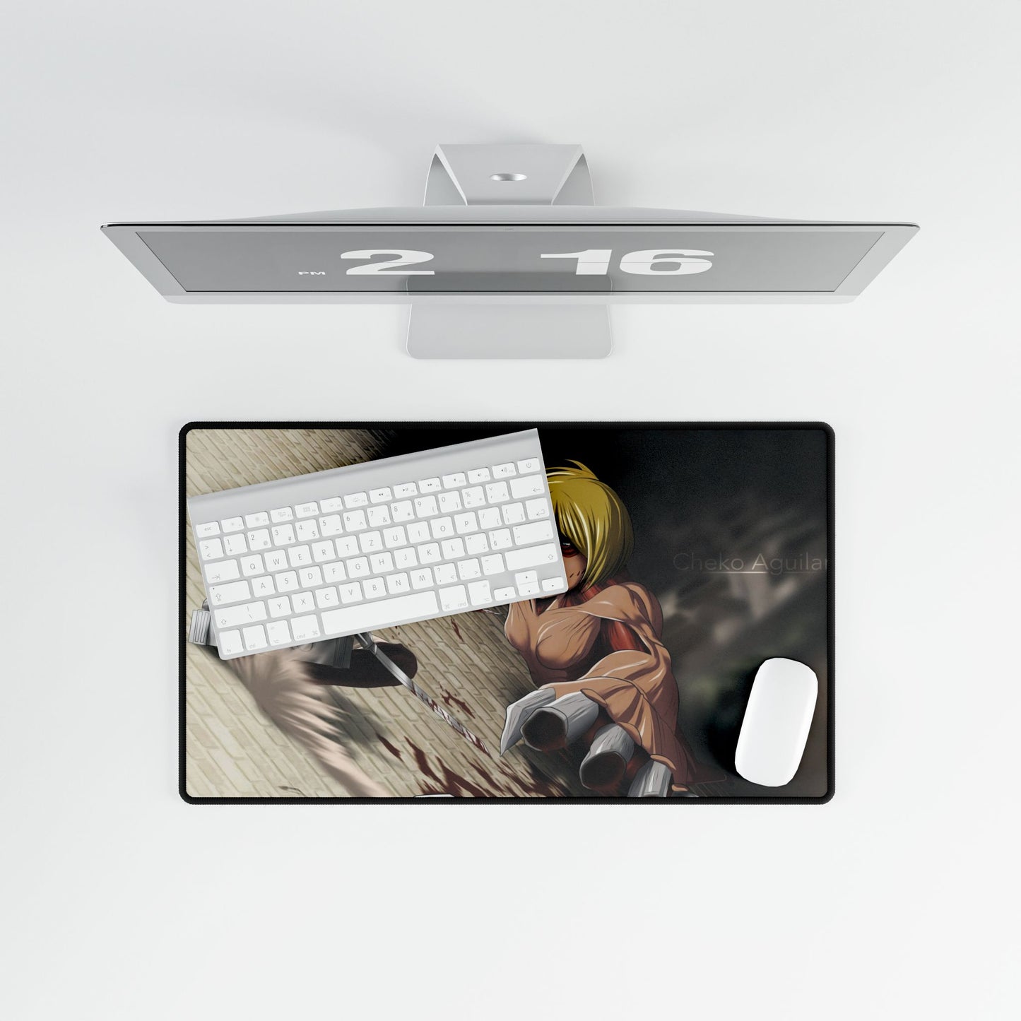 Mikasa VS Female Titan Mouse Pad
