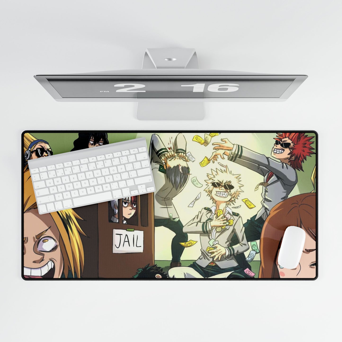 My Hero Academia Izuku Midoriya, Katsuki Bakugou, All Might, Tenya Iida, Shouta Aizawa Mouse Pad
