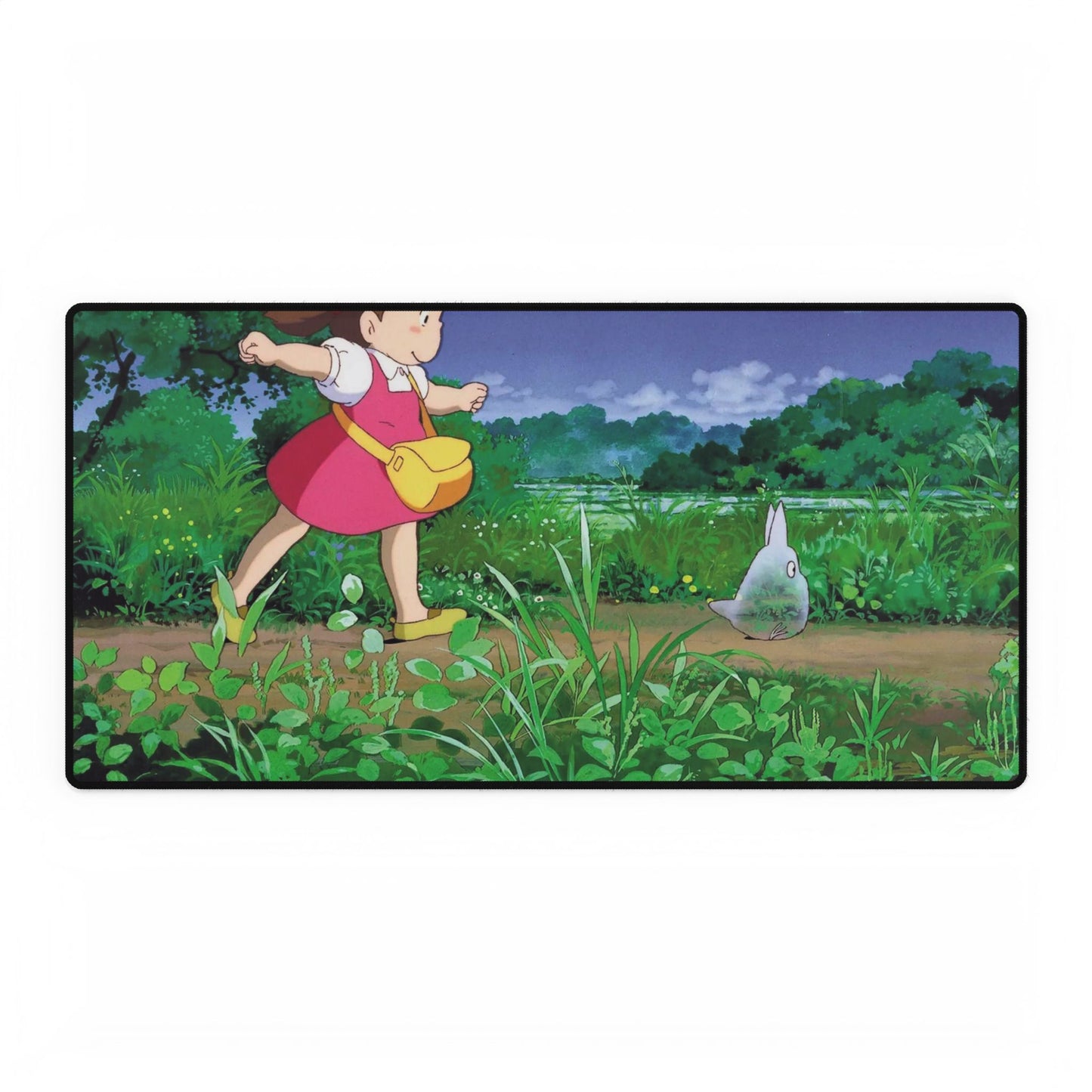 Mei behind little Totoro Mouse Pad