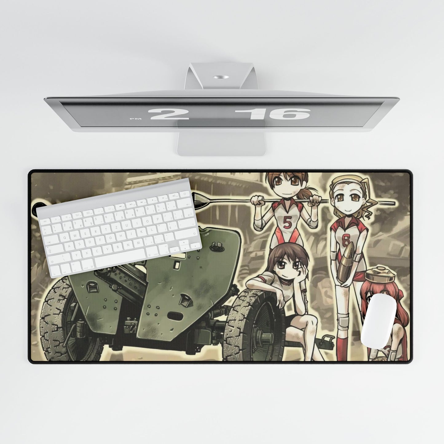 Anime Girls und Panzerr Mouse Pad