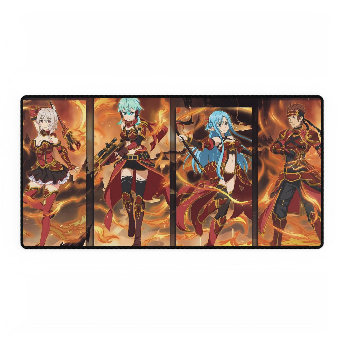 Memory Defrag Fire Banner Mouse Pad