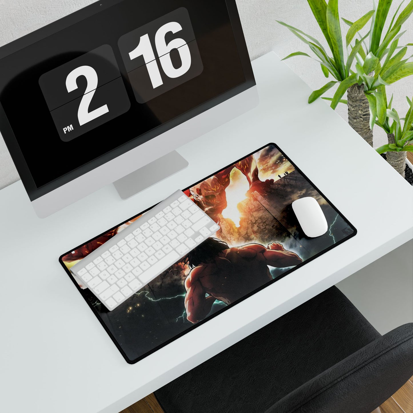 Colossal titan vs Eren Titan Mouse Pad