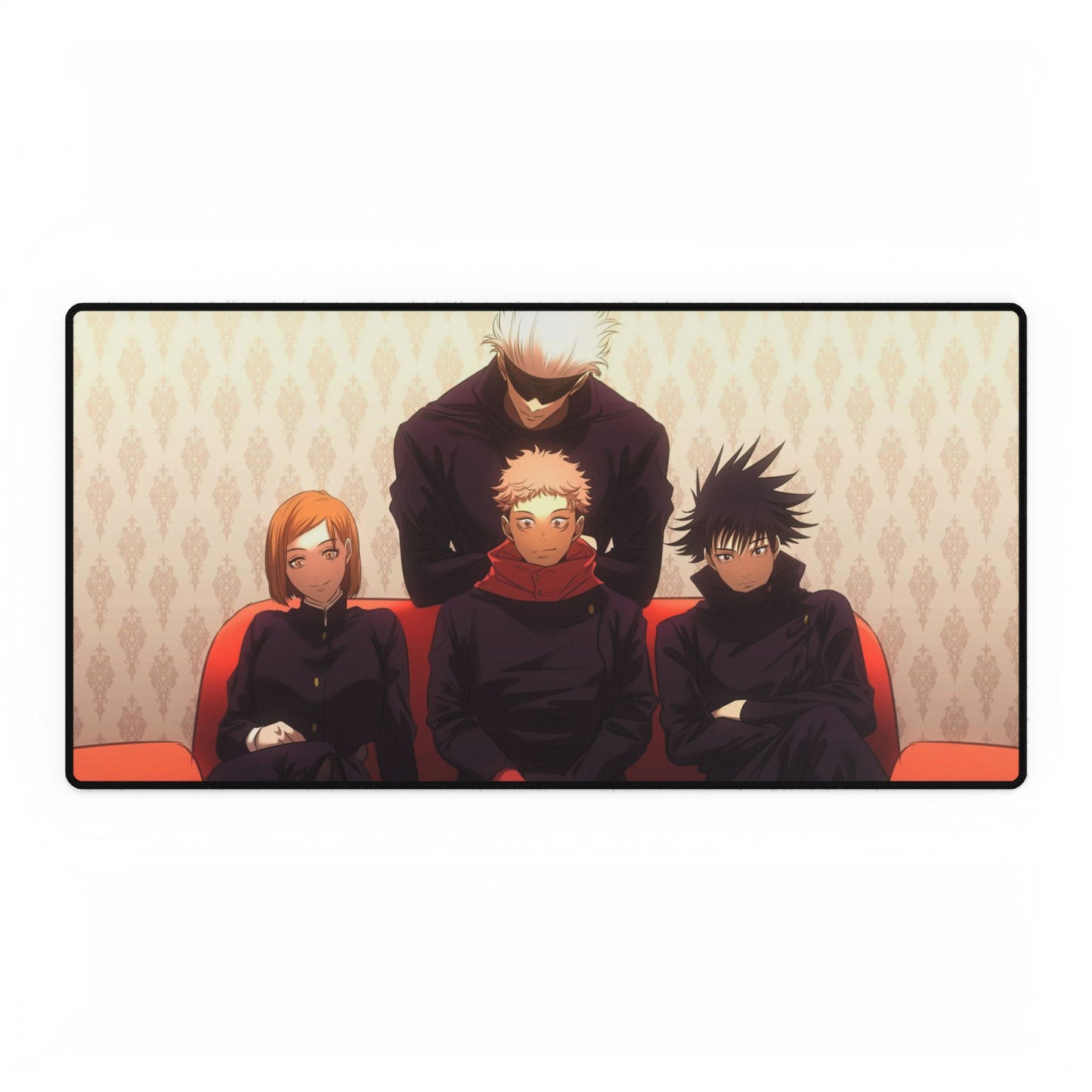 Satoru Gojo Yuji Itadori Nobara Kugisaki and Megumi Fushiguro Mouse Pad