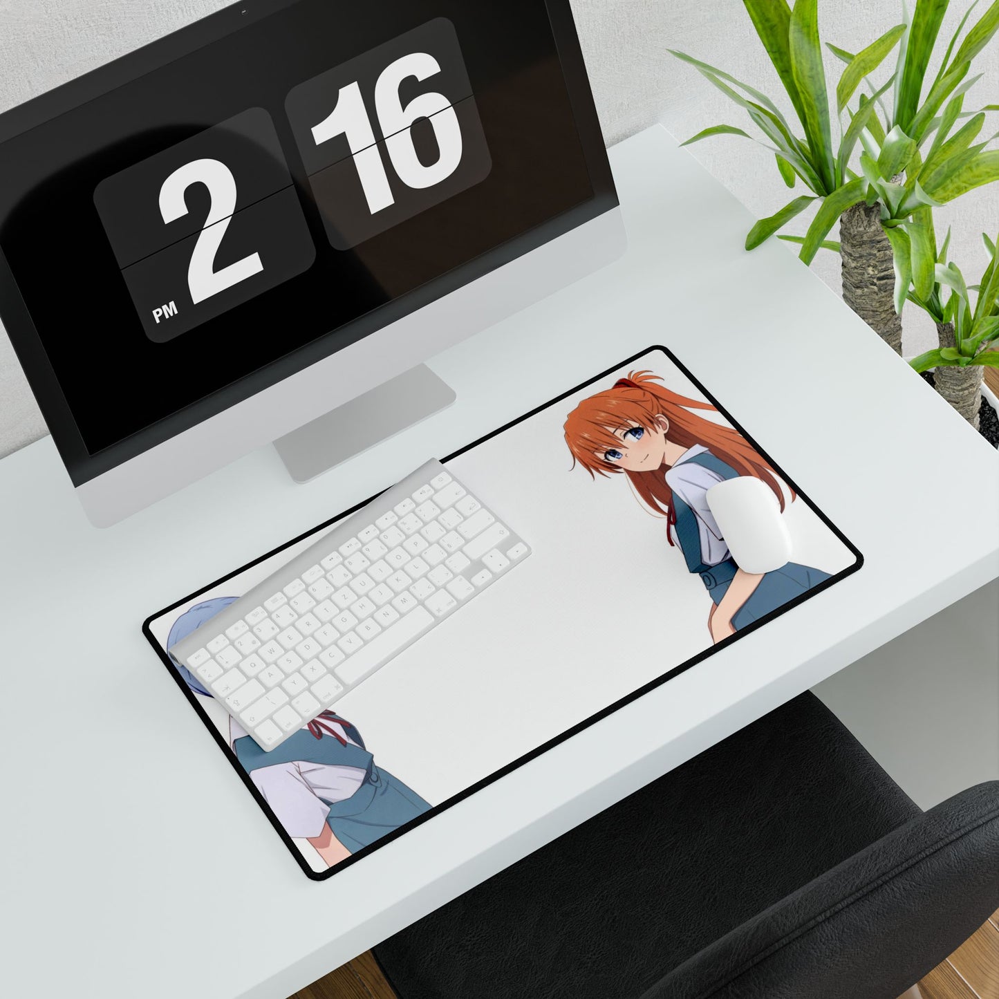 Neon Genesis Evangelion - Asuka Langley Sohryu and Rei Ayanami Mouse Pad