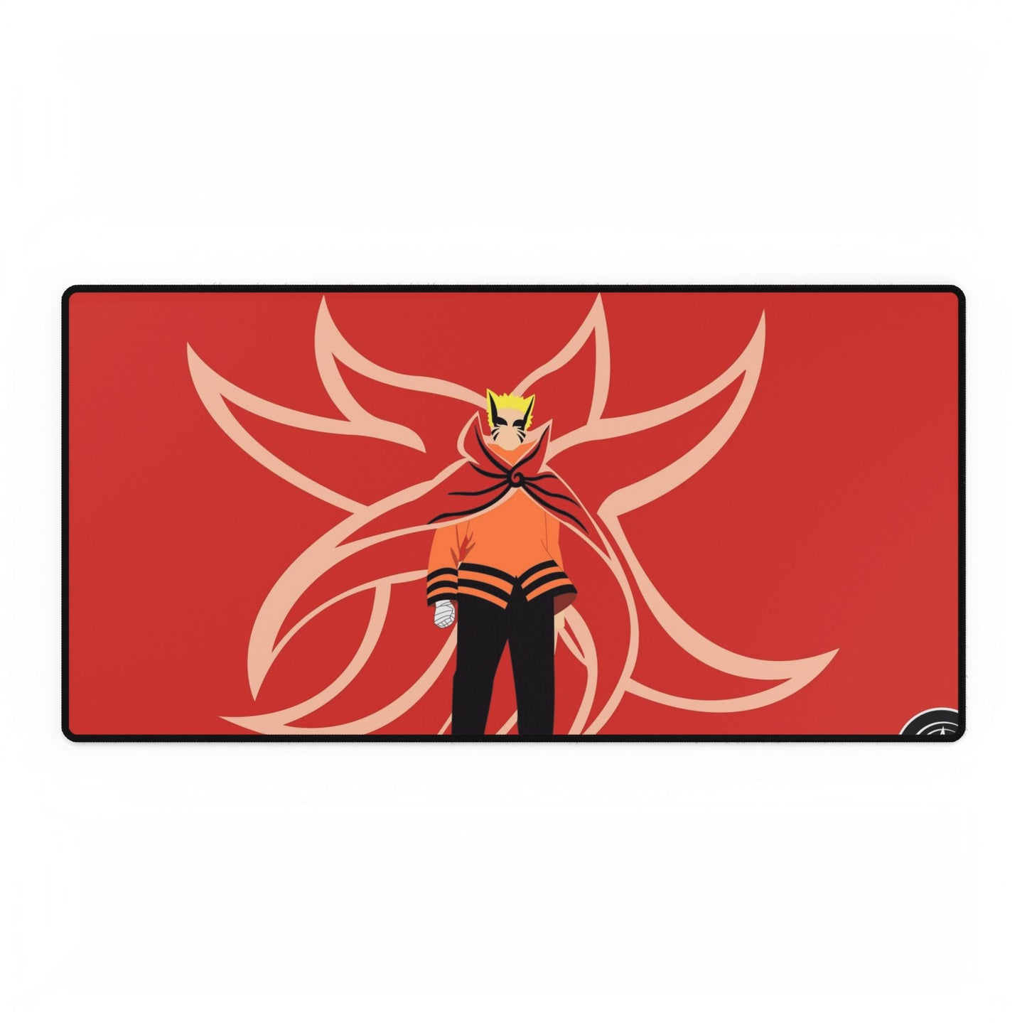 Naruto Baryon Mode In Bright Orange Mouse Pad