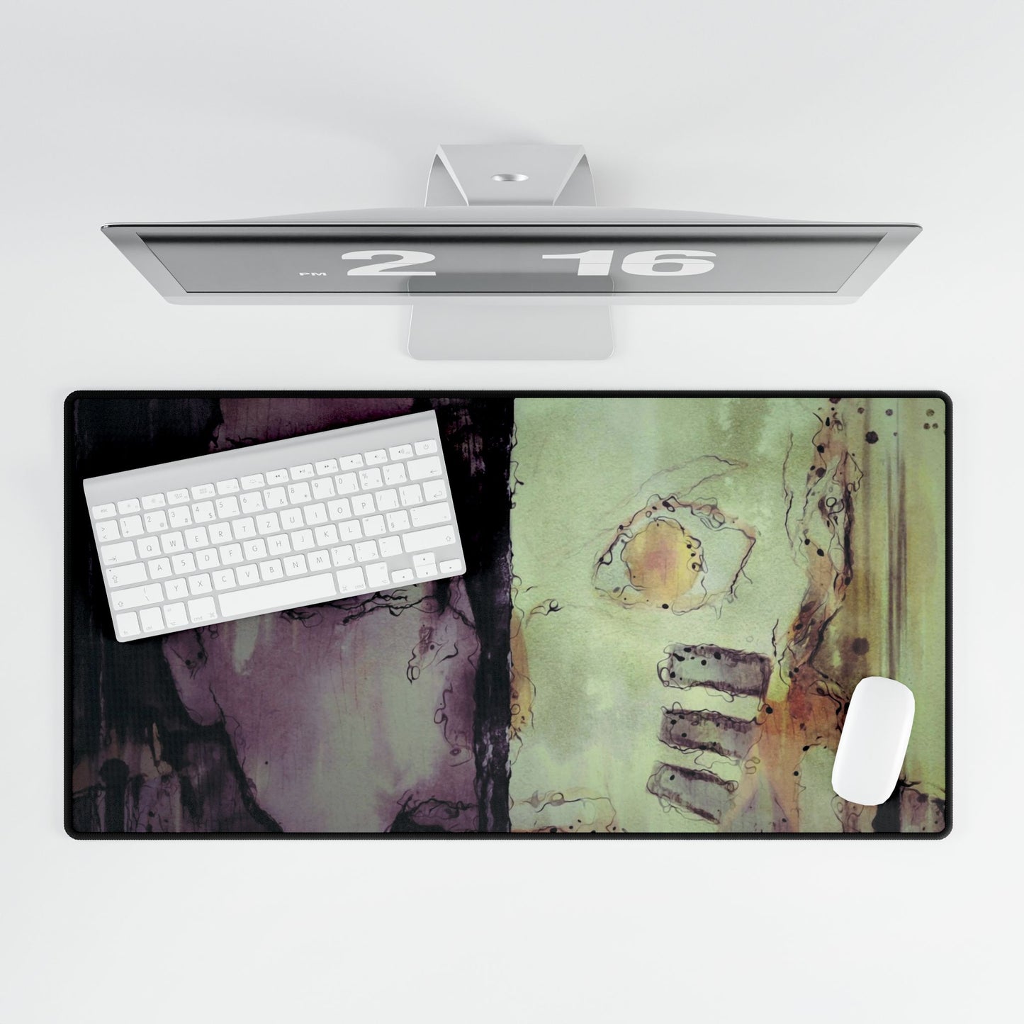Naruto and Sasuke Half Face Mouse Pad