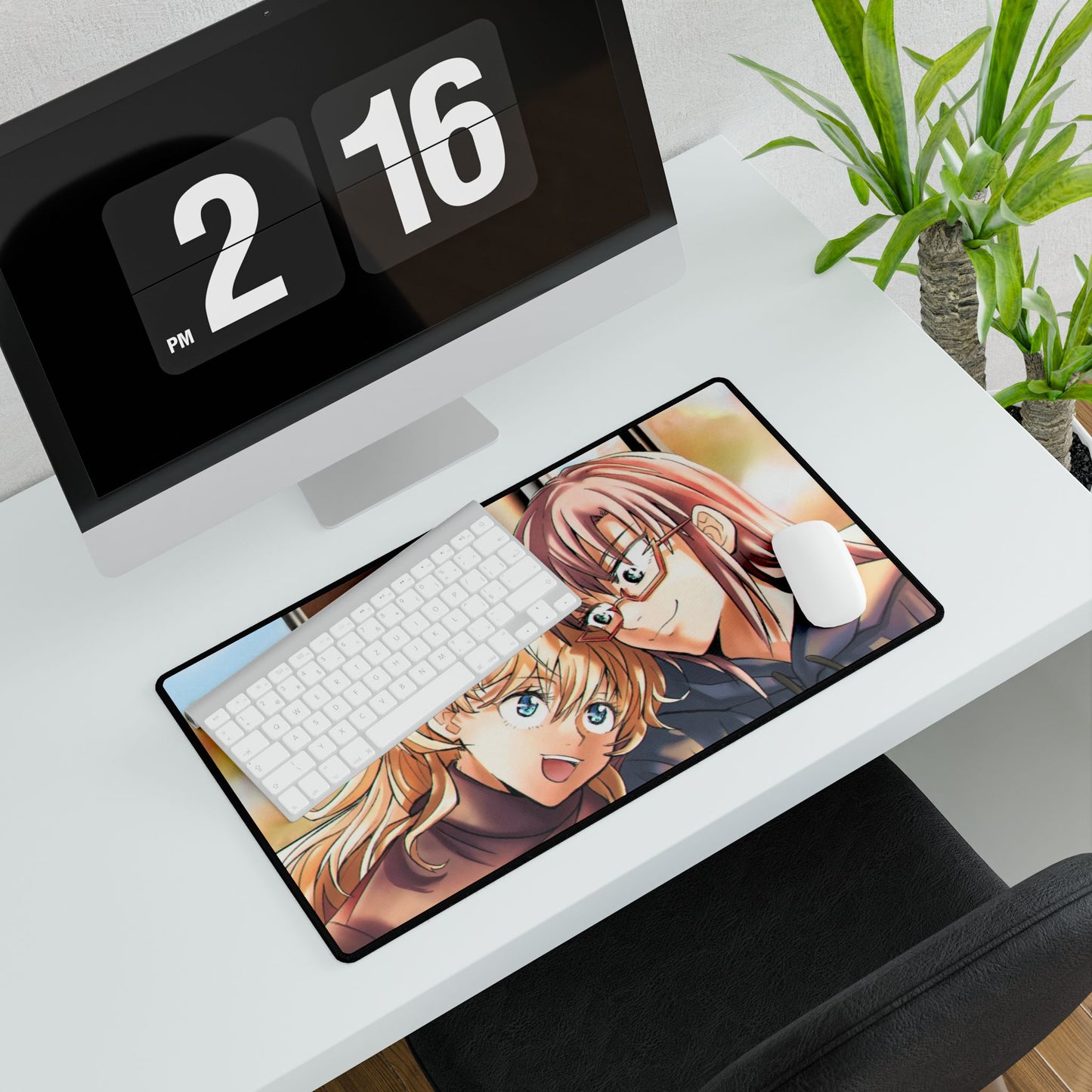 Mari Makinami Illustrious & Asuka Langley Sohryu Mouse Pad