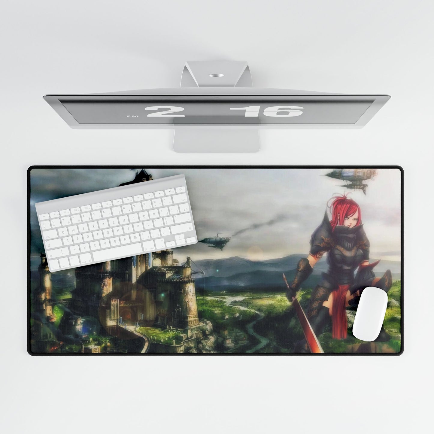Erza Scarlet - Knight & Castle Mouse Pad