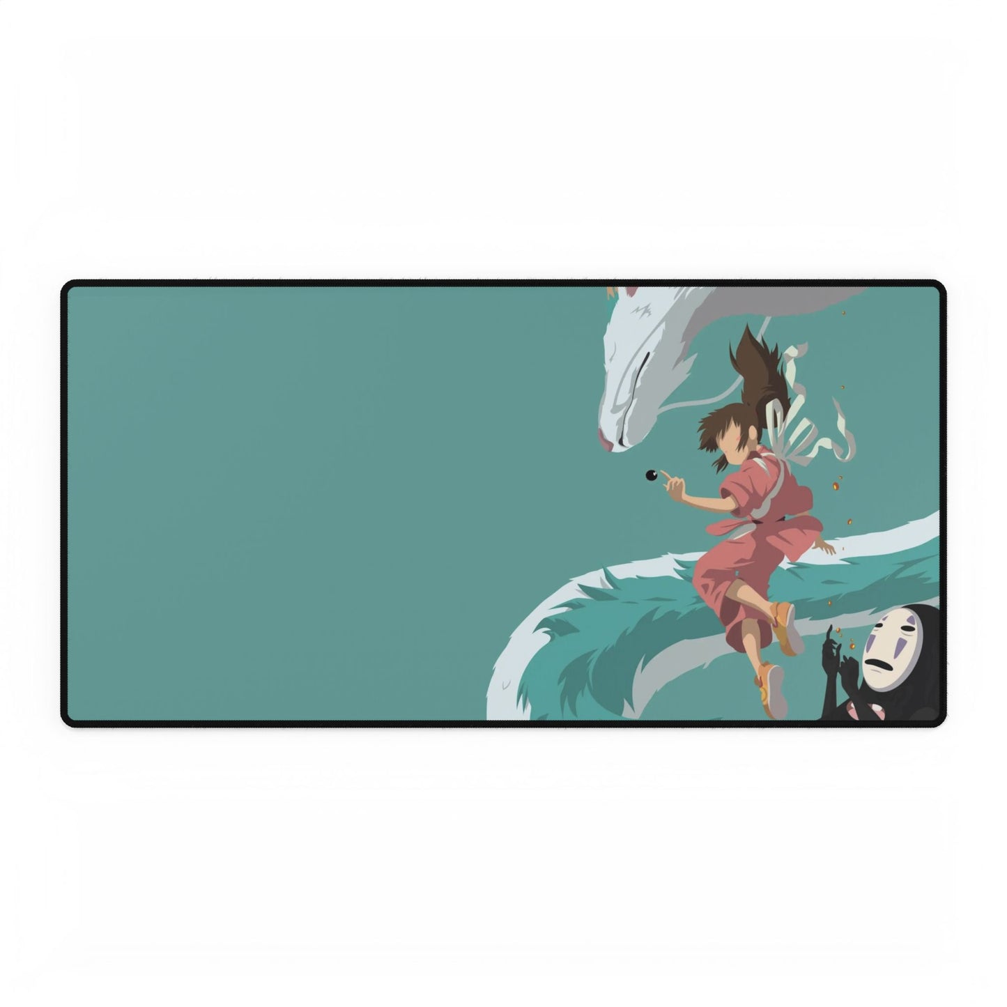 Minimalist Chihiro, Haku, and No-face Mouse Pad