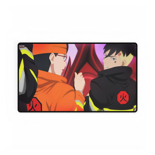Sarada nad Kawaki: fire force! Mouse Pad