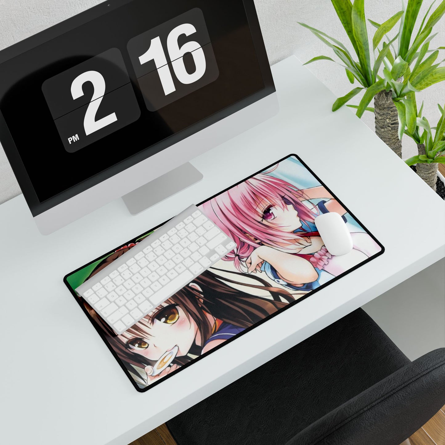 Momo Belia Deviluke & Yuuki Mikan Mouse Pad