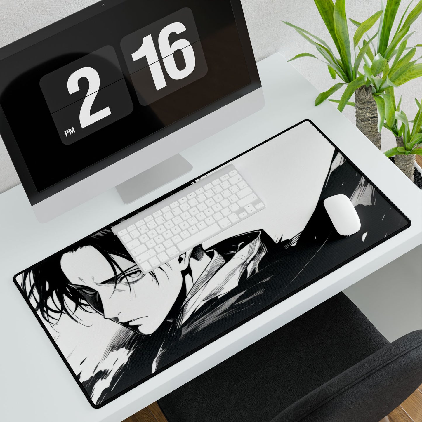 Levi Ackerman In Manga Style Mouse Pad