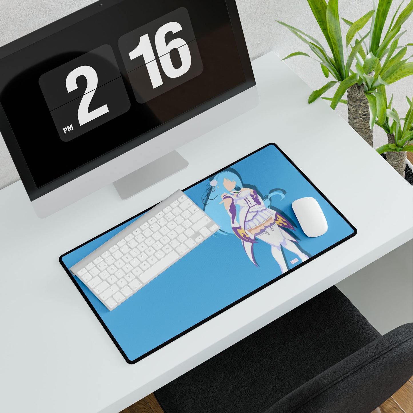 Aqua in Emilia Clothes Mouse Pad