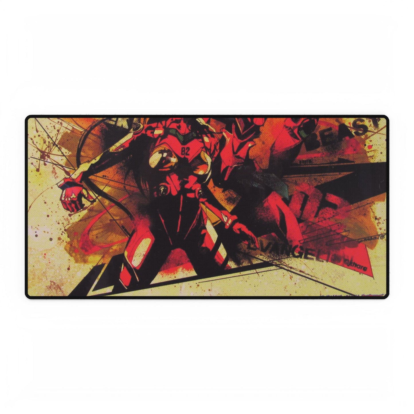 Asuka and Unit 02 Street Art Mouse Pad