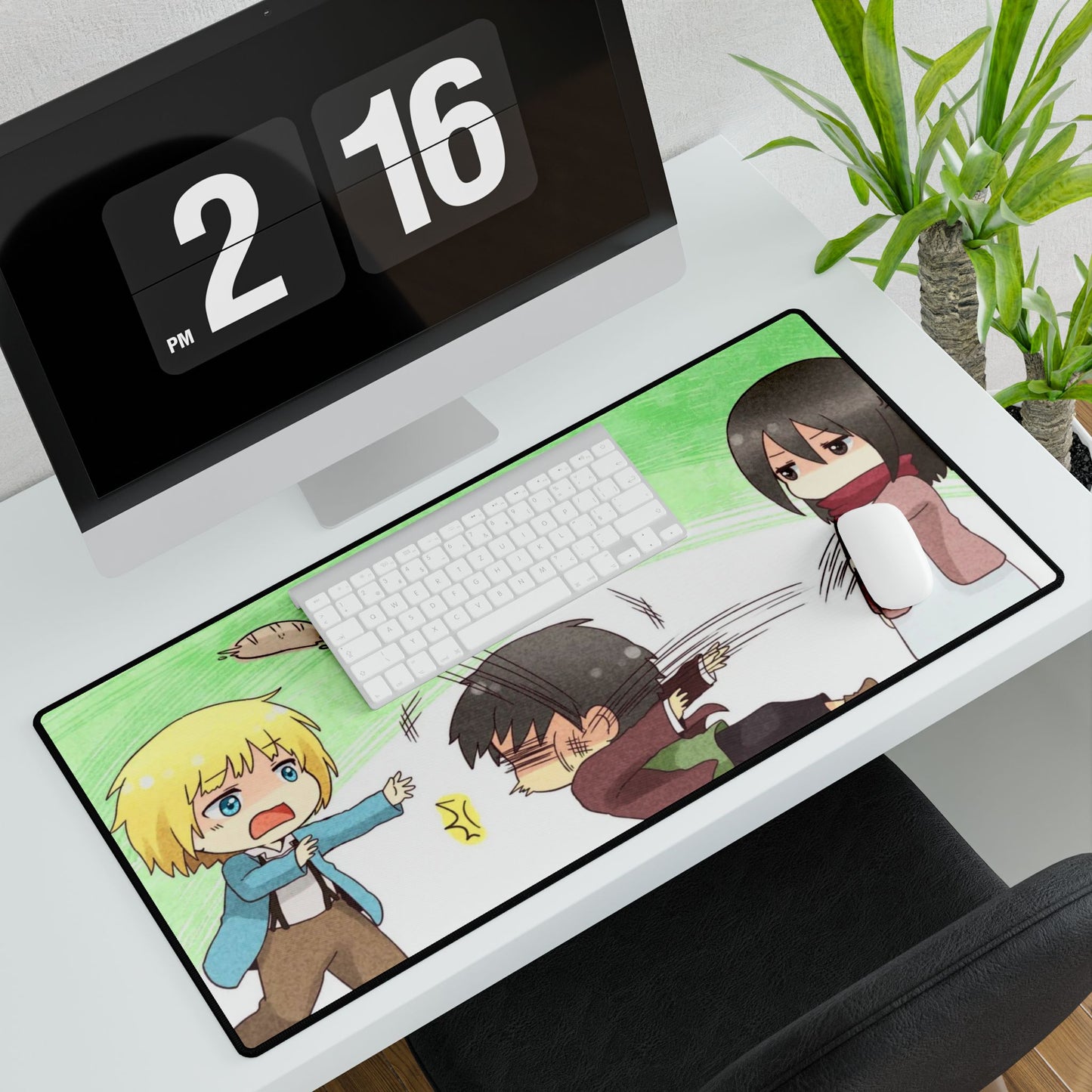 Attack on Titan - Armin Arlert, Eren Yaeger and Mikasa Ackerman Mouse Pad